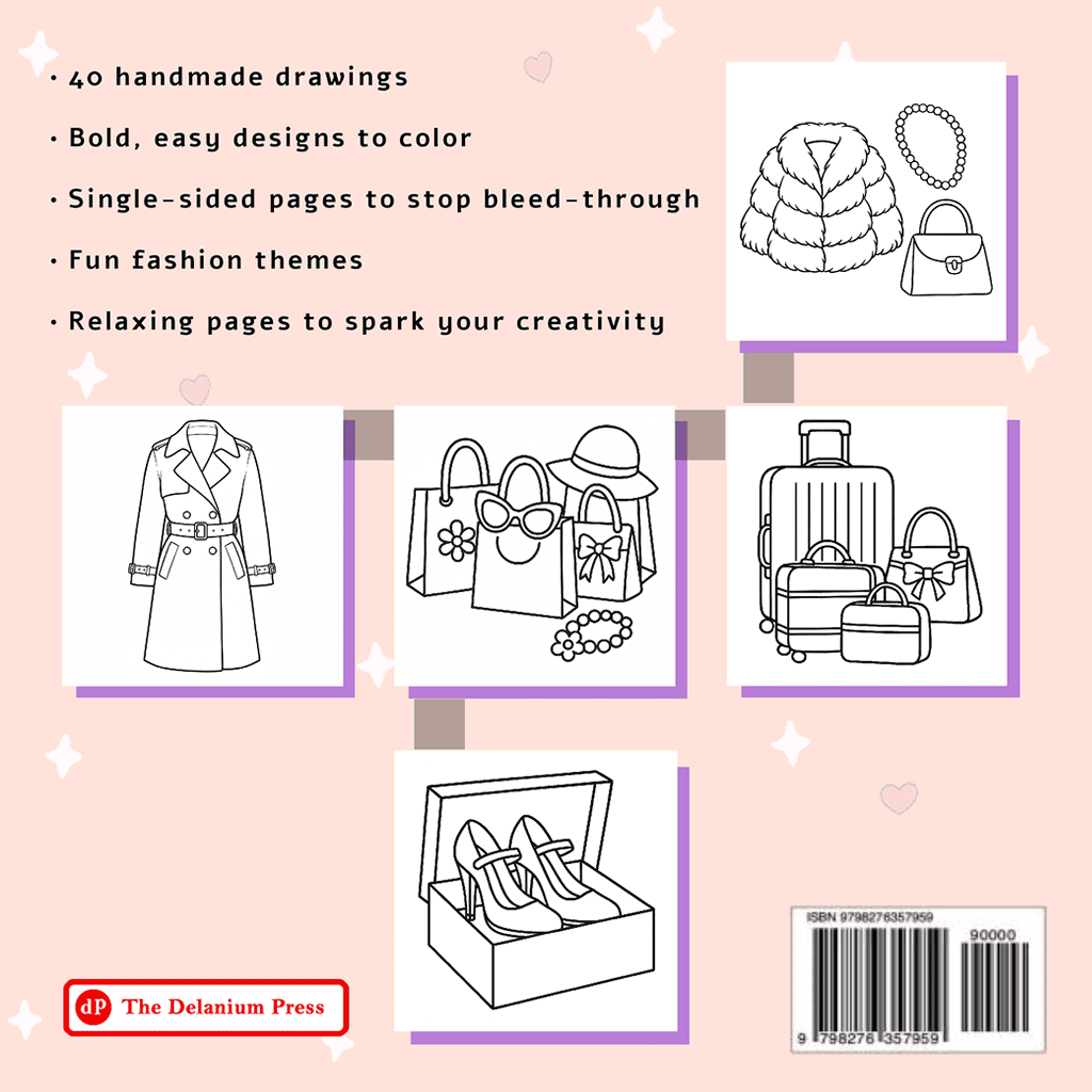 Cozy Fashion Spot - Bold Fun Coloring Book