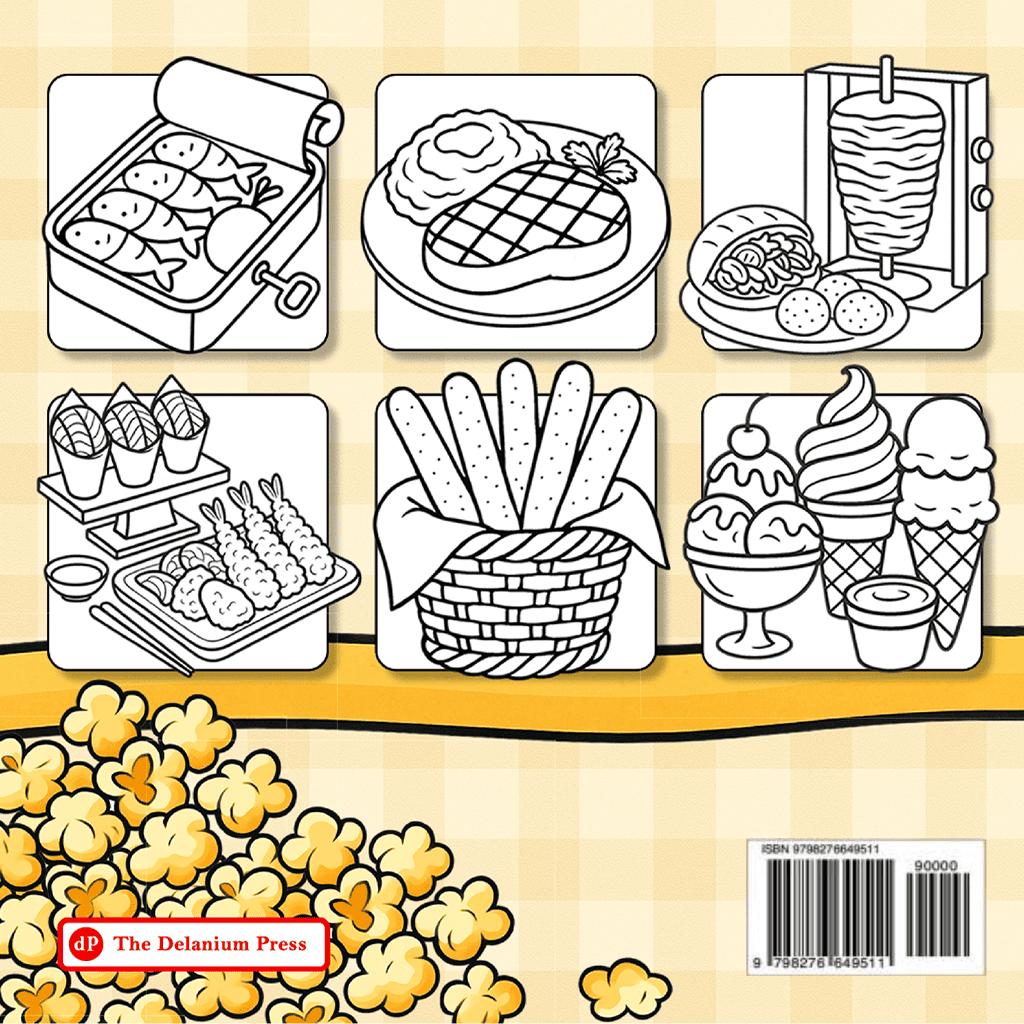 FoodTacious - Bold And Easy Coloring Book
