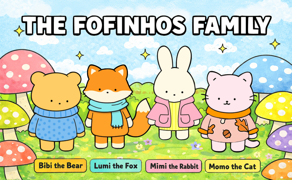 The Fofinhos - Cute & Easy Coloring Book