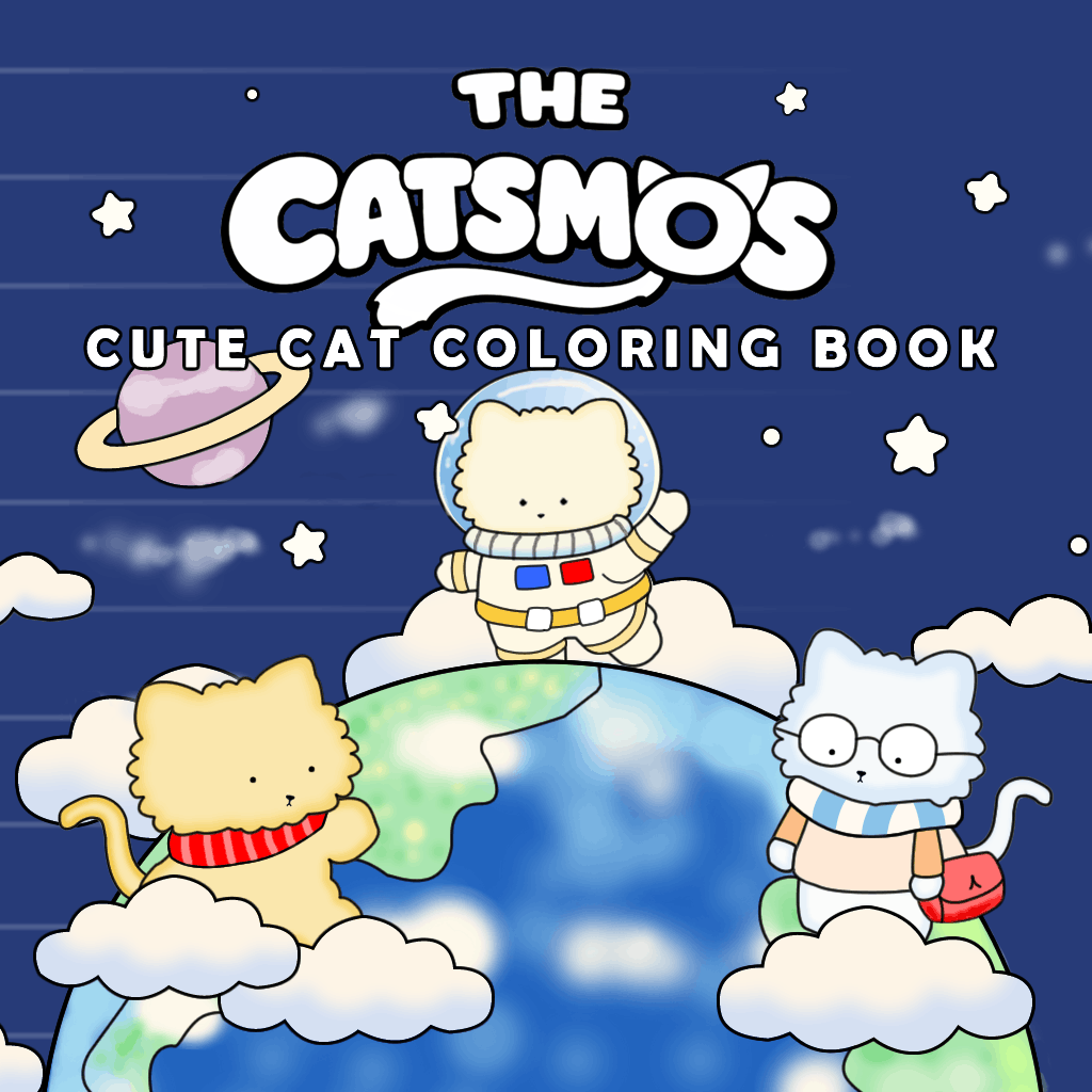 The Catsmos - Cute Cat Coloring Book