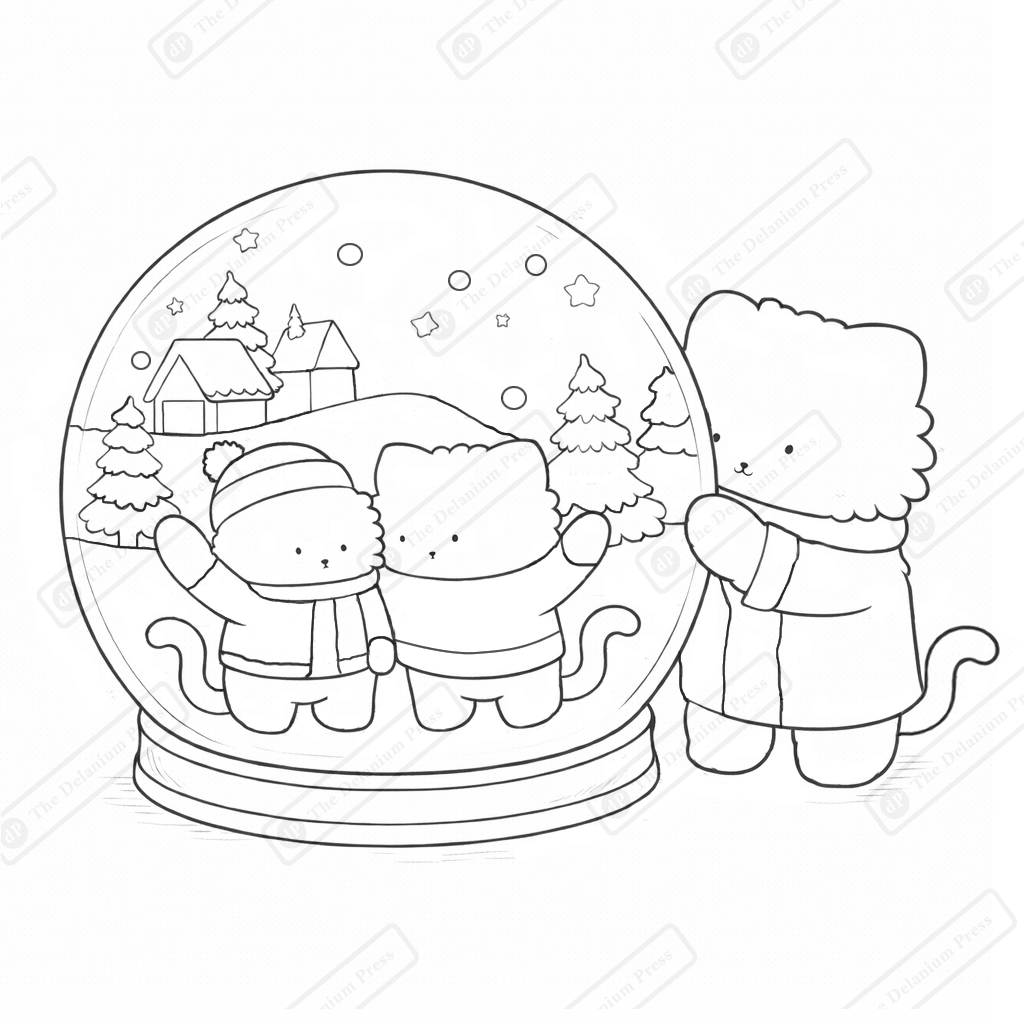 The Catsmos - Cute Cat Coloring Book